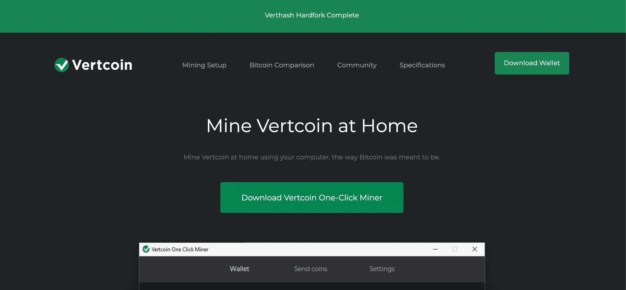 Vertcoin website