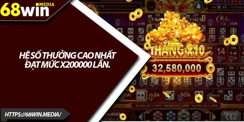Top Game Nổ Hũ Hot Nhất 68win Được Game Thủ Săn Đón 3 Hệ số thưởng cao nhất đạt mức x200000 lần.