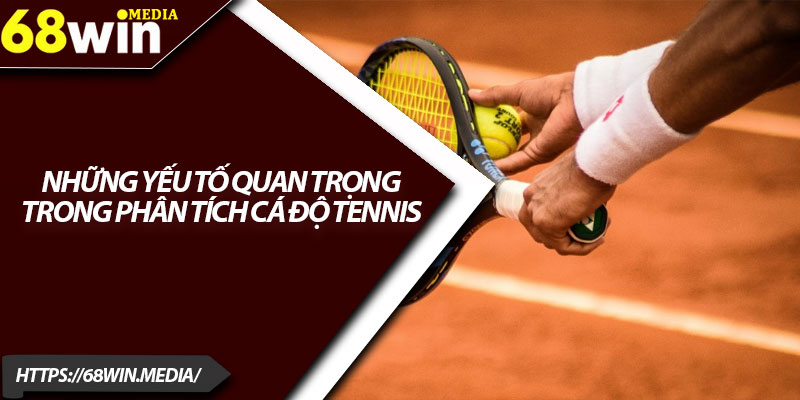 Cá Độ Tennis Hấp Dẫn Từng Giây Với Quà Thưởng Lớn 4 Những yếu tố quan trọng trong phân tích cá độ tennis