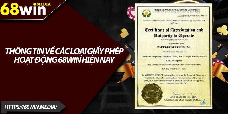Giấy Phép Hoạt Động 68win – Uy Tín Hàng Đầu Cho Hội Viên 1 Thông tin về các loại giấy phép hoạt động 68win hiện nay